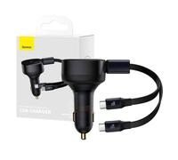 Car Charger Baseus Enjoyment With Cable Usb-c, 33w (black)