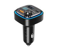 Car Charger / Fm Transmitter Xo Bcc08 Usb X2, Usb-C, Mp3, Bluetooth 5