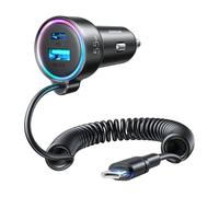 Car Charger Joyroom Jr-Cl07, 3-In-1, 1x Usb + 1x Pd, 55w + Type-C Cab