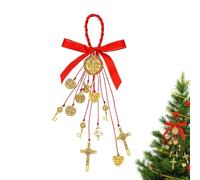 Car Charm - Car Hanging Accessories, Ornaments Crucifix Catholic Home Door, Handmade Jewelry Auto Ornaments - for Truck SUV Window Windshield Door Entryway Travel Holiday Birthday Women Men