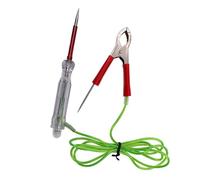 Car Circuit Testing Pen - LED Indicator Light, 8 Inch External Voltage Monitor, Weatherproof Alligator Clip Lead, Black Synthetic Handle | Maintenance Gear For Truckers & RVers