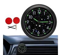 Car Clock - Glowing Small Analog Clocks | Luminous Night Light, With LED Display Portable Light Watch For Travel Home RV Dashboard Classroom Fridge
