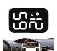 Car Clock, Waterproof Luminous Vehicle Watch, LED Screen Small Digital Clock Stick On, Car Dashboard Interior Motorcycle Boat Bike Truck Home Desk Time Display Automotive Accessory Use Indicator Tool