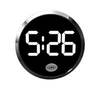 Car Clocks for Dash, Touch Control Car Watch, LED Display Light Watch for Fridge, RV, Classroom, Travel, Vehicle Dashboard, Mini Digital Clock for Desk, Air Vent, Home Office, Battery Powered