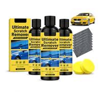Car Cloth Scratch Remover Kit, Nano Cloth Car Scratch Remover with Paste and Sponge for Light Scratches, Scuffs and Swirl Marks (3pcs)