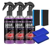 Car Coating Spray,3 in 1 High Protection Quick Car Ceramic Coating Spray, Nano Coating Pro Spray for Cars (3Pcs)