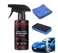 Car Coating Spray - 7.9 Inch 3 In 1 Fast Acting Car Coating Spraý | High Protection Ceramic Shield Spraý | Waterless Cars Wash Spray Wax For Shine. 120ml, 1.9in Wide.