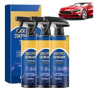 Car Coating Spray, Car Polish, CarSpray for Vehicles, Advanced Car Quick-Acting Coating Agent Spray, Quick Effect Coatings Agent, for All Car Models 120ML (3Pcs)