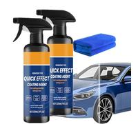Car Coating Spray, Nano Quick-Acting Coating Agent, Waterless Wash Polish & Paint Shine, Multi-Use for Auto Paint and Glass (2pcs)