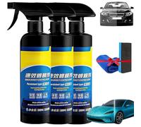 Car Coating Spray Plus, Polish for Scratches & Swirls, All-in-1 Waterless Wash, Glass Cleaner, Long Lasting Gloss & Hydrophobic Protection (3pcs)