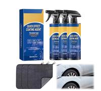 Car Coating Spray, Waterless Wash & Shine Spray, Oil Film Remover for Car Paint & Glass Cleaning (3 set)