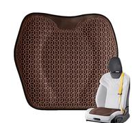 Car Cooling Cushion - Gel Seat Pad | Pressure Relief Support with Breathable Honeycomb Grid, Comfort Mat for Driving Commute, Automotive Interior Accessory Black Finish, Ventilated Sitting Solution