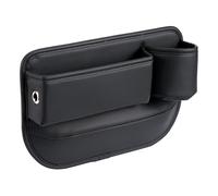 Car Cup Holder Gap Bag - Car Seat Gap Storage Box | Gaps Filler Cars Interior Organization | Auto Storage Organizer Between Seats with Charging Hole | Holds Smartphones, Keys, Glasses