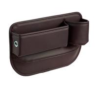Car Cup Holder Gap Bag - Car Seat Gap Storage Box | Gaps Filler Cars Interior Organization | Auto Storage Organizer Between Seats With Charging Hole | Holds Smartphones, Keys, Glasses