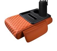 Car Cup Holder - Leather 36cm, Console Organizer, Armrest Cover | Storage Design, Elastic Strap Fit System, Car Storage Box for Phone Holder, Drink Storages, Key Storages, Driving Comfort