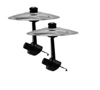 Car Cymbals Air Vent, 2Pc Mini Cymbale De Voiture Crash, Cymbales D'aération De Voiture, Clips Pour Ventilation De Batterie, Cymbales À Doigts, Instruments De Percussion Musicale Décoration