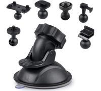 Car Dash Cam Suction Cup Mount With 6 Types Of Adapters 360° For Car Windscreen And Dashboard Video Recorder