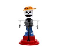 Car Dash Decoration - Solar Skull Figurine Spooky Theme Interior Display, Car Dash Decoration, Gothic Skull Statue, Solar Powered Figurine | Truck Vehicle RV Automobile Cabin Decor Gift Idea