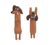 Car Dashboard Decorations - Dachshund Figurine 2 Piece Mini Sculptures Car | Dash Decor For Computer | 2 Piece Mini Dachshund Figurine | Monitor Desk Bookshelf Home Interior Office Party Favors