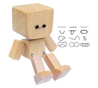 Car Dashboard Decorations - Funny Wood Shaking Feet Decor - Movable Joint Wooden Auto Accessory with Cute Design for Interior Van Truck School Travel on Long Drive Work Daily Commute Road Trip