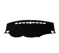Car Dashboard Mat Tapis de tableau de bord antidérapant en cuir suédé pour JAC S5 2013-2017, compatible avec les modèles LHD et RHD(Black edging LHD)