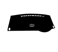 Car Dashboard Mat Tapis de Tableau de Bord antidérapant en Cuir suédé pour Toyota Alphard, Compatible avec Conduite à Droite et Conduite à Gauche(Black Edging RHD)