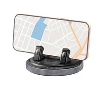 Car Dashboard Phone Holder - 360° Rotation, Non-Slip Navigation Mount Black