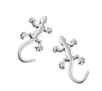 Car Décor Sticker Gecko Forme 3D en métal autocollant solide voiture badge autocollant de voiture Decal Auto Accessoires décoratifs de l'argent