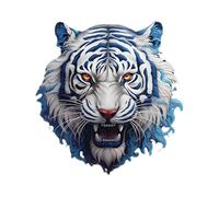 Car Decorative Sticker - Tiger Head Bumper Decal, Creative Auto Self-Adhesive Vinyl For Cars, Motorcycles, Walls, Scratch-Resistant Car Accessory, Decorative Decal For Vehicle And Bike