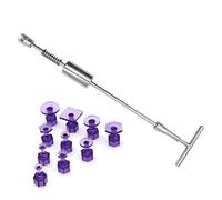 CAR DENT PULCER - Outil de débosselage | Kit de réparation de bosses | T Bar Scratch Remover avec 10 onglets d'extraction remplaçables | Acier au carbone pour enlever l'extracteur