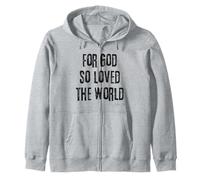 Car Dieu a Tant aimé Le Monde (Jean 3:16) Bible, Foi, Salut Sweat à Capuche