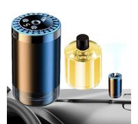 Car Diffuser, USB Smart Humidifier, 2.56x2.56x4.33 Inches 7 Color LED Starry & Peaceful Surroundings, Light Oil Disperser for Indoor Relaxation, Home, Studio, Bathroom, Nursery, Pet Spaces, and Travel