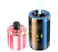 Car Diffuser, USB Smart Humidifier, 2.56x2.56x4.33 inches 7 Color Starry Light, Vital Oil Diffuse, Compact Design, Perfect for Indoor Relaxation, Home, Studio, Nursery, Travel, Bedroom