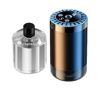 Car Diffuser, USB Smart Humidifier, Alloy, 7-Color LED Starry Light Oil Diffuser for Indoor Relaxation, Home Studio, Bathroom, Nursery, Pet Spaces, Travel, Tent, Bedroom, 6.5x6.5x11cm