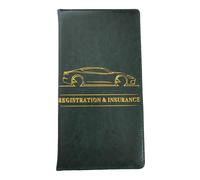 Car Document Holder, Registration And Insurance Wallet, Pilote Document Pouch, Car Interior Accessories, Insurance Card Holder, Vehicle Registration Organizer, License And Card Holder, vert,