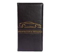 Car Document Holder, Registration And Insurance Wallet, Pilote Document Pouch, Car Interior Accessories, Insurance Card Holder, Vehicle Registration Organizer, License And Card Holder, Noir ,