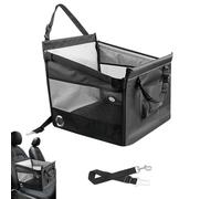 Car Dog Seat, Waterproof Pet Booster Car Seats, 18.9x18.11x17.72 inches Portable Auto Backseat Cat House, Puppy Kitten Travel Seat for RV and Vehicle Use, Comfortable and Secure Ride