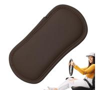 Car Door Armrest - 6.3 Inches Leather Knee Cushion | Flexible Top Layer Cowhide - Soft Firm Sticking Installation Universal Car Seat Accessory For Comfort Style And Long Lasting Use