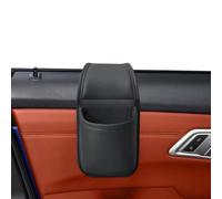 Car Door Cup Holder - Adhesive PU Leather Pocket, Side Storage Organizer,