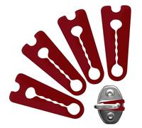 Car Door Damper - 4 Piece Silicone Silent Shock Absorber Guards | Anti Collision Door Lock Protection Cover Noise Reducing Buffer Pads for Vehicle, Garage, Parking Trailer