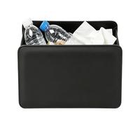 Car Door Trash Can, Foldable Waterproof PU Leather Mini Auto Garbage Bin, Compact Car Garbage Organizer For Door Glove Compartment ATV SUV RV Sedan Trailer Pickup Travel Road Trip Clean Interior Use