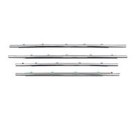 Car Door Window Weatherstrip 4PCS Premium Rubber Sealing Strip Moulding Trim for CRV 2011 2016 Direct Replacement Set