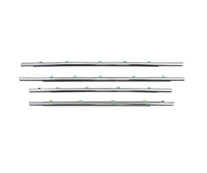 Car Door Window Weatherstrip 4PCS Premium Rubber Sealing Strip Moulding Trim for CRV 2011 2016 Direct Replacement Set