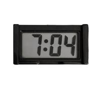 Car Electronic Clock - 3.5x6.2x1.8cm LED Digital Dashboard Clock | Mini Silent ABS Large Screen Adhesive Car Motorcycle Electric Vehicle Time Display 12 Hour Auto Accessory