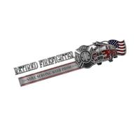 Car Emblems American Flag Retired Firefighter Strong Adhesive