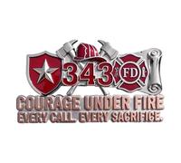 Car Emblems and Badges, Firefighter Theme Sticker, Motorcycle Auto Grille