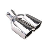 Car End Pipes Embout de silencieux d'échappement carré en acier inoxydable surface polie 2,5 pouces accessoires universels pour voiture(EJ10212b)