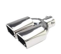 Car End Pipes Embout de silencieux d'échappement carré en acier inoxydable surface polie 2,5 pouces accessoires universels pour voiture(EJ10212a)