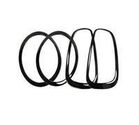 Car Eyebrow Headlight Taillight Frame Rear Lamp Ring Cover Case Loop Stickers Compatible For Mini Cooper One S JCW F54 Clubman Accessories(Front and Rear)