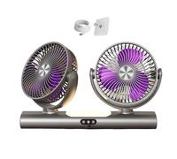 Car Fan, Dashboard Cooler, 15.43 x 8.94 x 2.99 Inches USB Gear with 3 Speeds, Rechargeable Sedan Pickup Truck, Automotive Supplies Kit, Cooling Accessory for RV, Perfect Accessories for Vehicle Owners